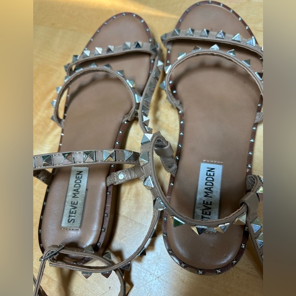Steve Madden Nude studded stripy gladiator sandal - Picture 7 of 8